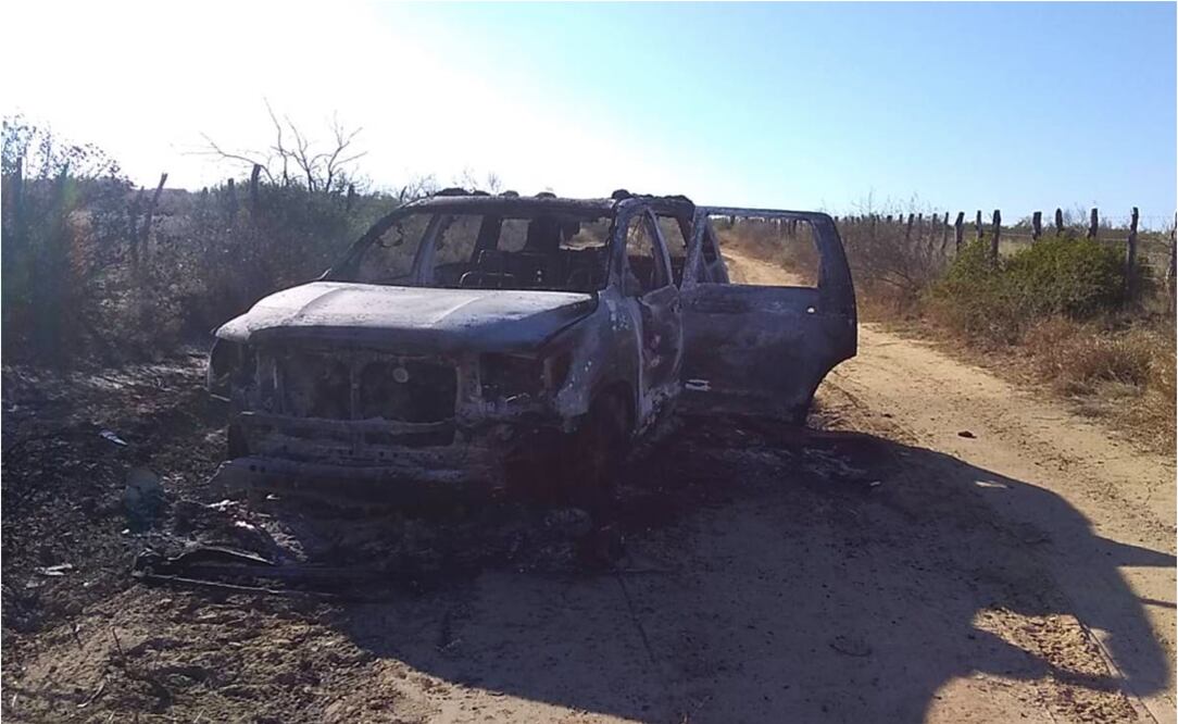 Hallan en camioneta 19 cuerpos calcinados en Camargo, Tamaulipas