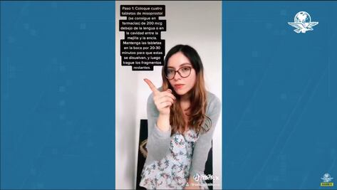 Estefanía Veloz hace TikTok sobre aborto; la critican en redes