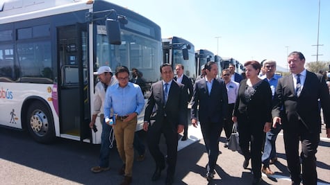 Llegan a Querétaro las 52 unidades Qrobús