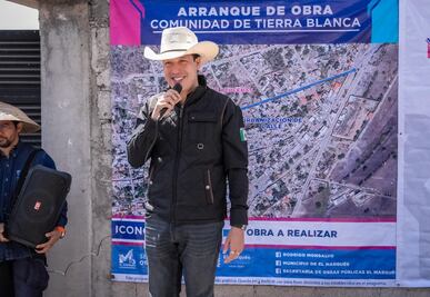 Rodrigo Monsalvo pone en marcha obras de infraestructura en El Marqués