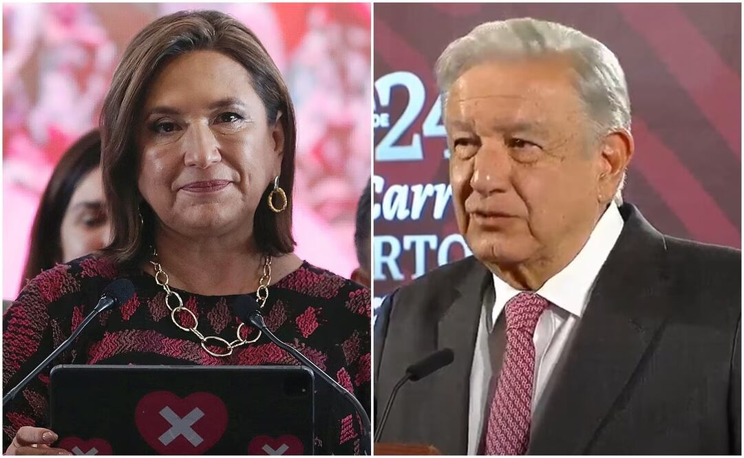 AMLO y Xóchitl Gálvez. Foto: EFE - Especial