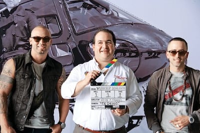  Wisin & Yandel graban en Veracruz