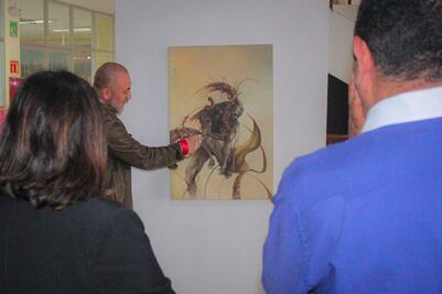 Obra de Matrino, entre lo humano, místico y tecnológico