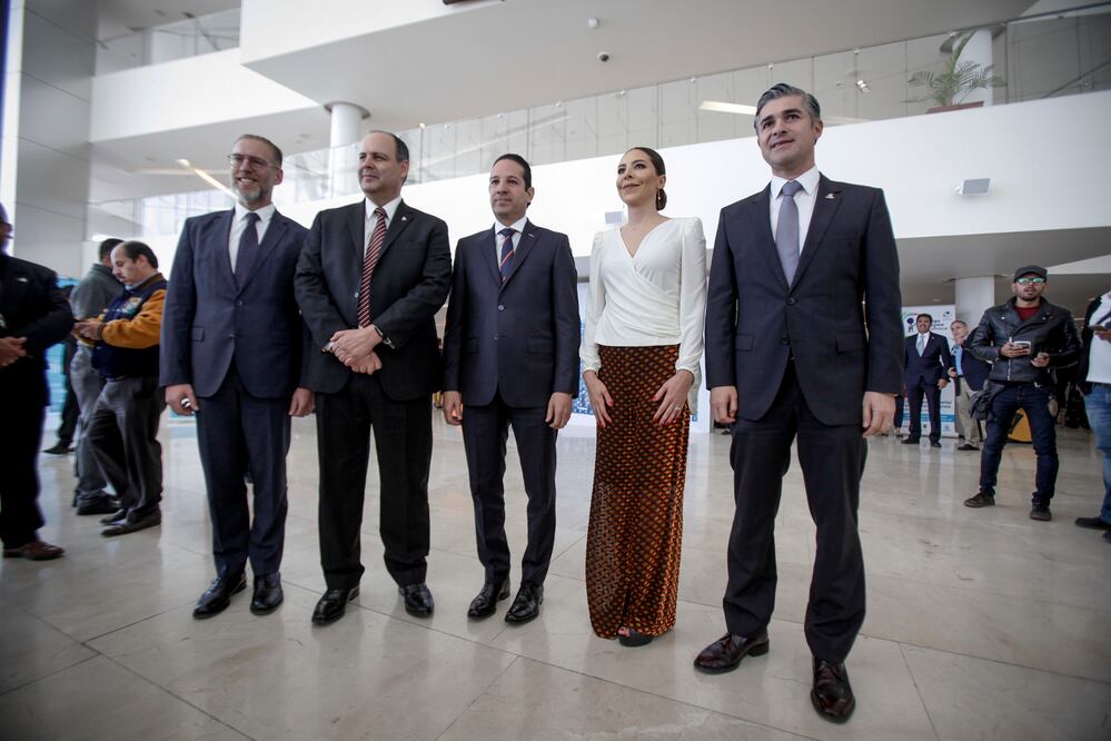 El presidente nacional de la Coparmex, Gustavo de Hoyos Walther, aseguró que no es una coincidencia que los estados donde hay menor inseguridad y corrupción, los niveles de crecimiento del PIB son mayores (FOTOS: RICARDO LUGO. EL UNIVERSAL)