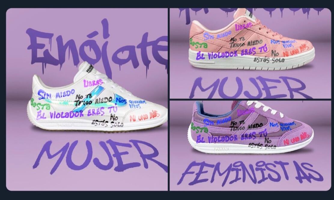 Tunden en redes a Panam por campaña de tenis "feministas"