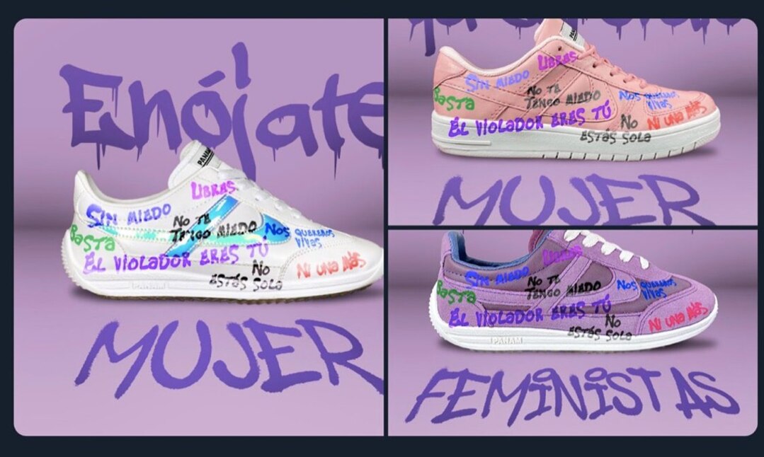 Tunden en redes a Panam por campaña de tenis "feministas"