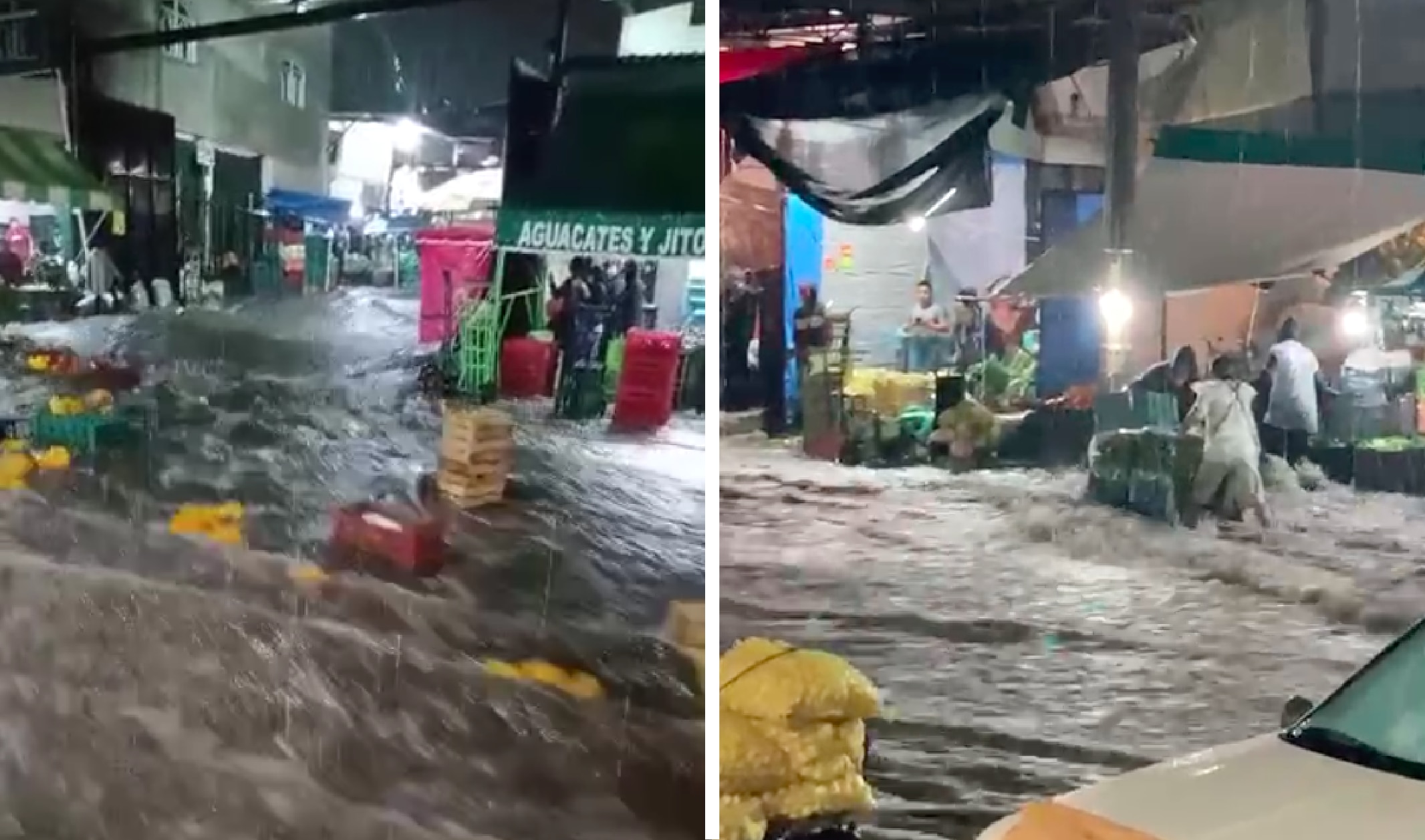 Video. ¡El agua se lleva la mercancía! Lluvia sorprende a Querétaro