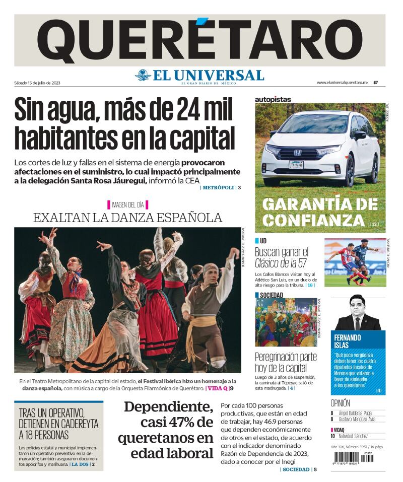 Portada 15 de julio de 2023