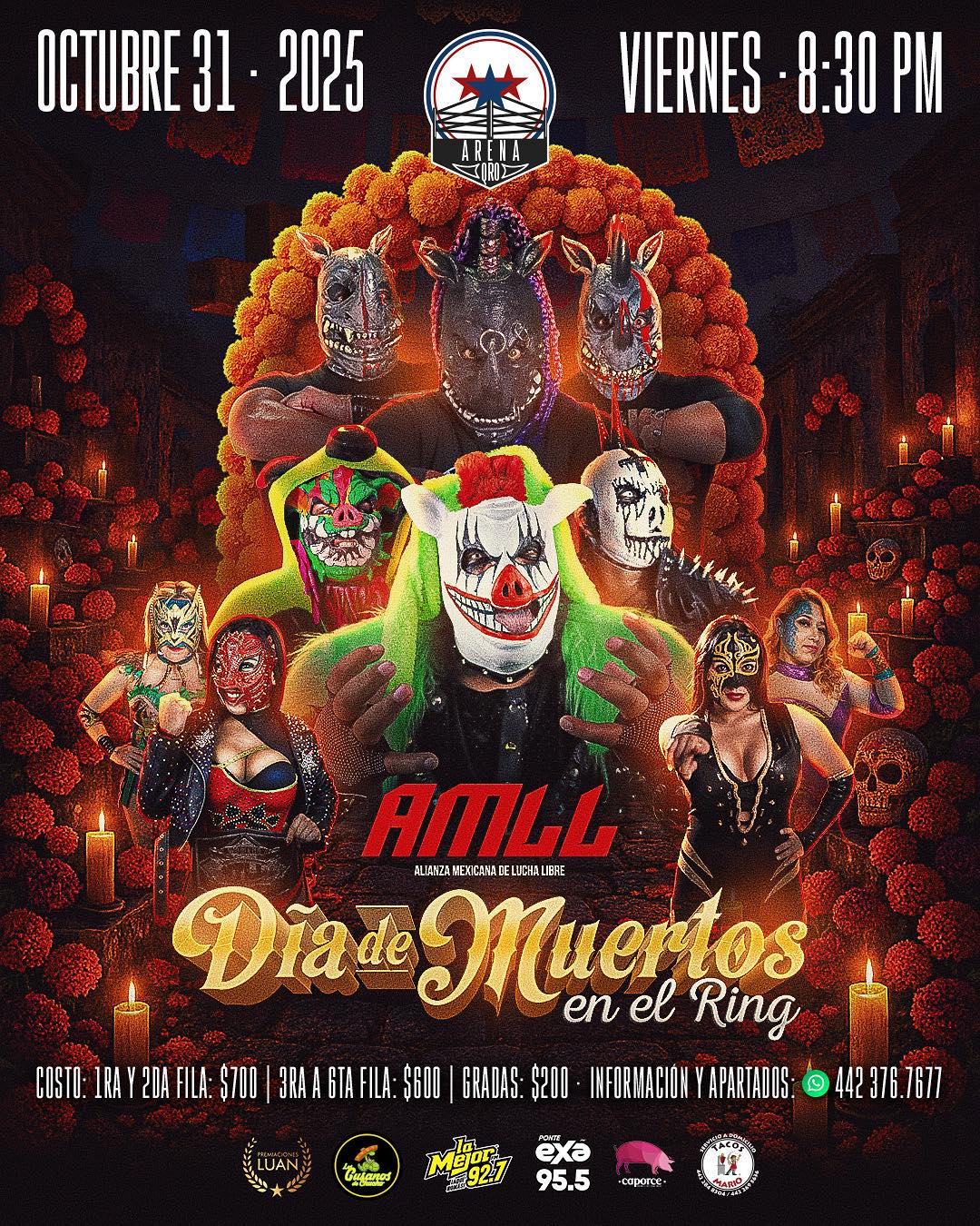 Foto: Facebook AMLL - Alianza Mexicana de Lucha Libre.