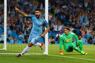 Tres goles de Agüero, inicio de ensueño del Man City