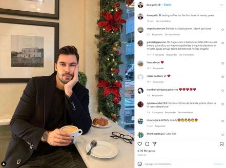Belinda tiene nueva conquista. Es un modelo y escritor de Croacia