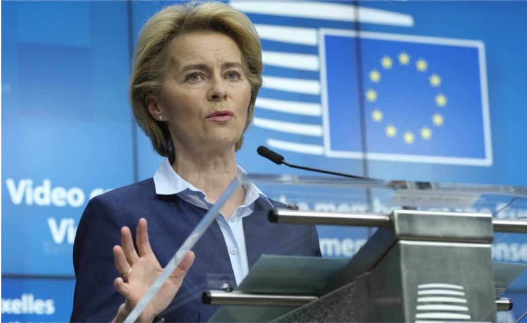 La presidenta de la Comisión Europea, Ursula von der Leyen (Foto: AP)