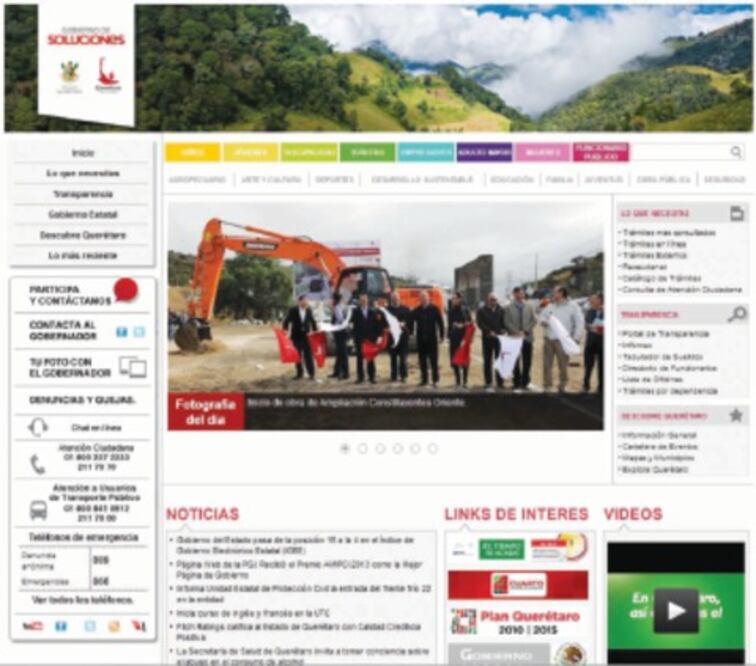 Portal del gobierno, entre los 5  mejores