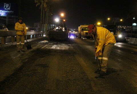 Reencarpetado de tramo en 5 de febrero