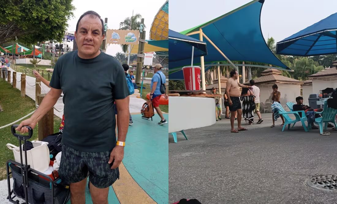 Cuauhtémoc Blanco es visto con short y sandalias en parque acuático de Morelos (16/04/2025). Foto: Especial