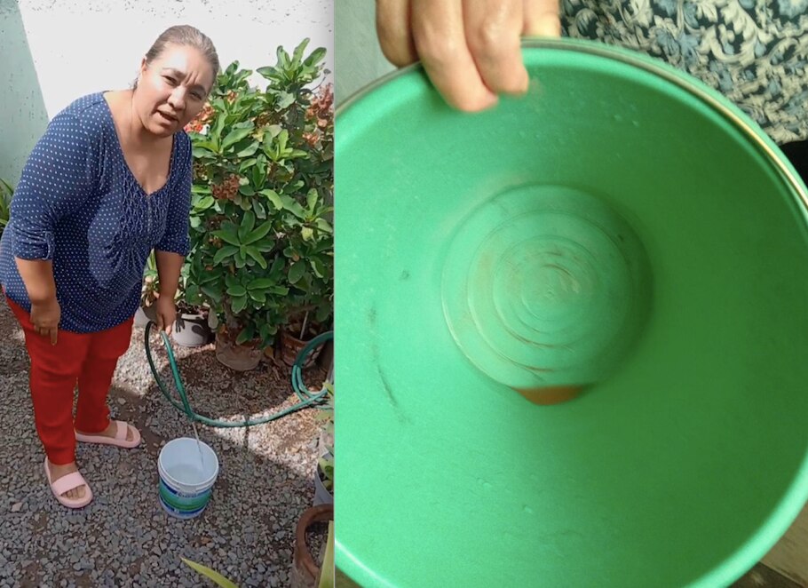 Denuncian agua contaminada en la colonia Los Sauces