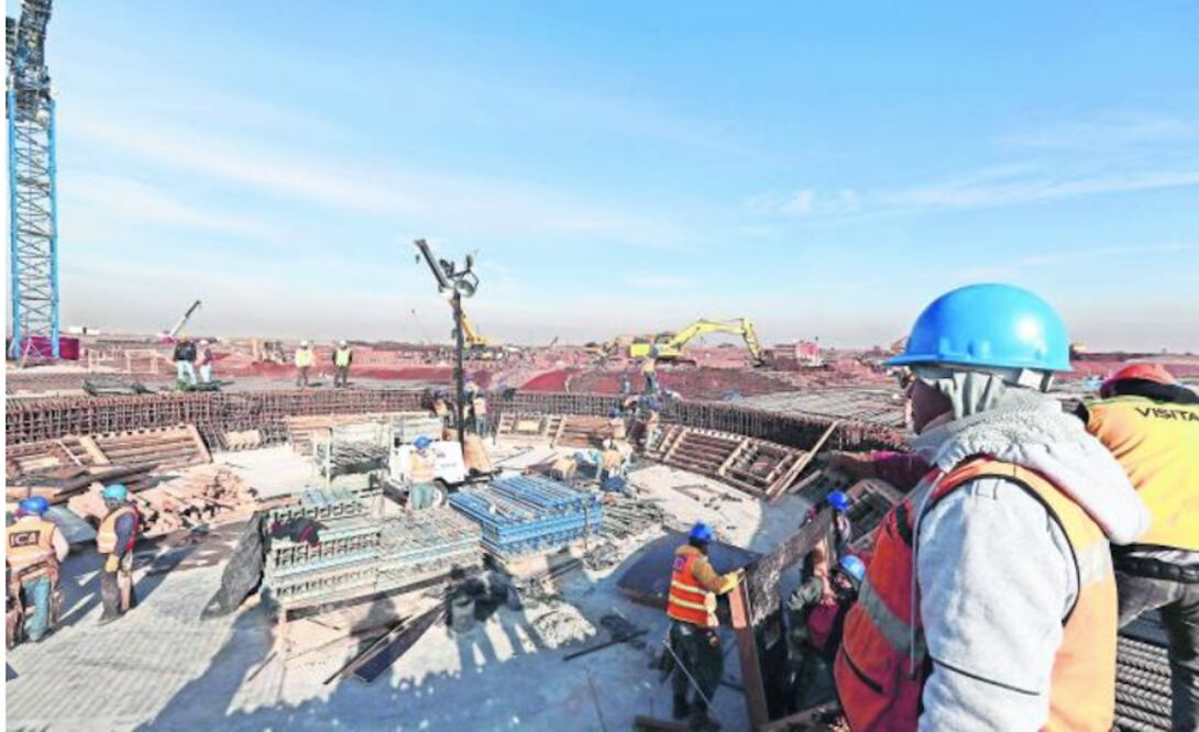 Obras de construcción del Nuevo Aeropuerto. Foto: Archivo