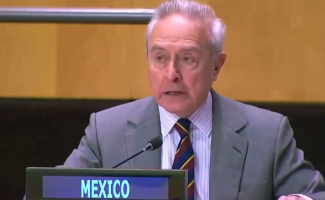Héctor Vasconcelos se pronuncia en la ONU contra el discurso de odio. Foto: captura de pantalla