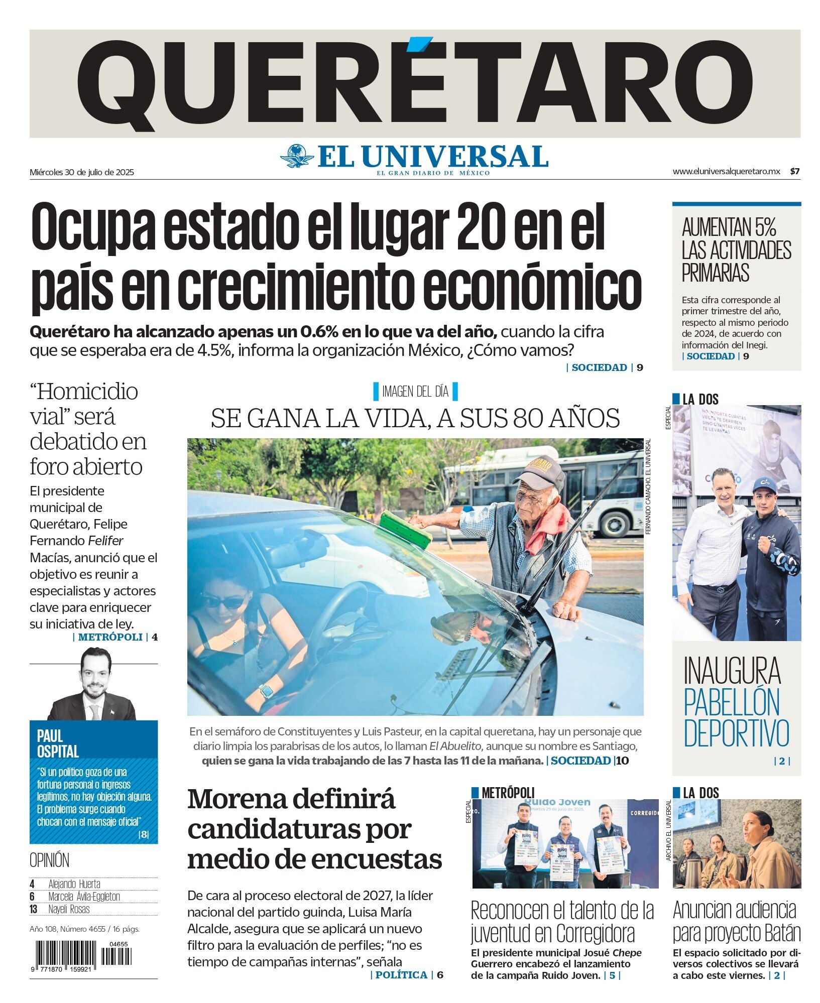 Portada 30 de julio de 2025