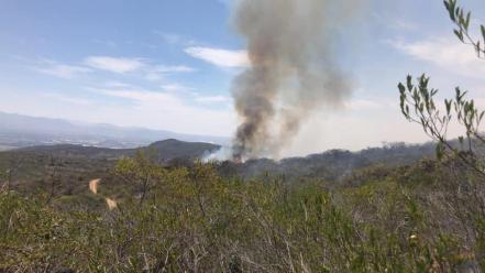 Suman cuatro días de incendio en Tequisquiapan