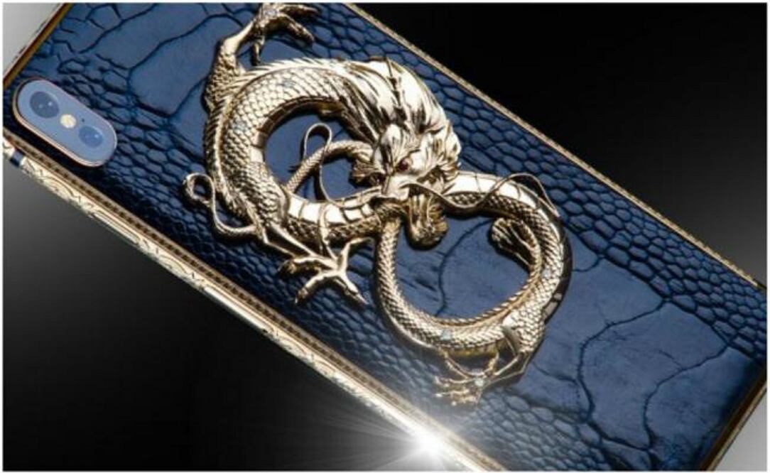 Goldstriker International desarrolló una versión del iPhone X con una peculiar característica, su recubrimiento en oro