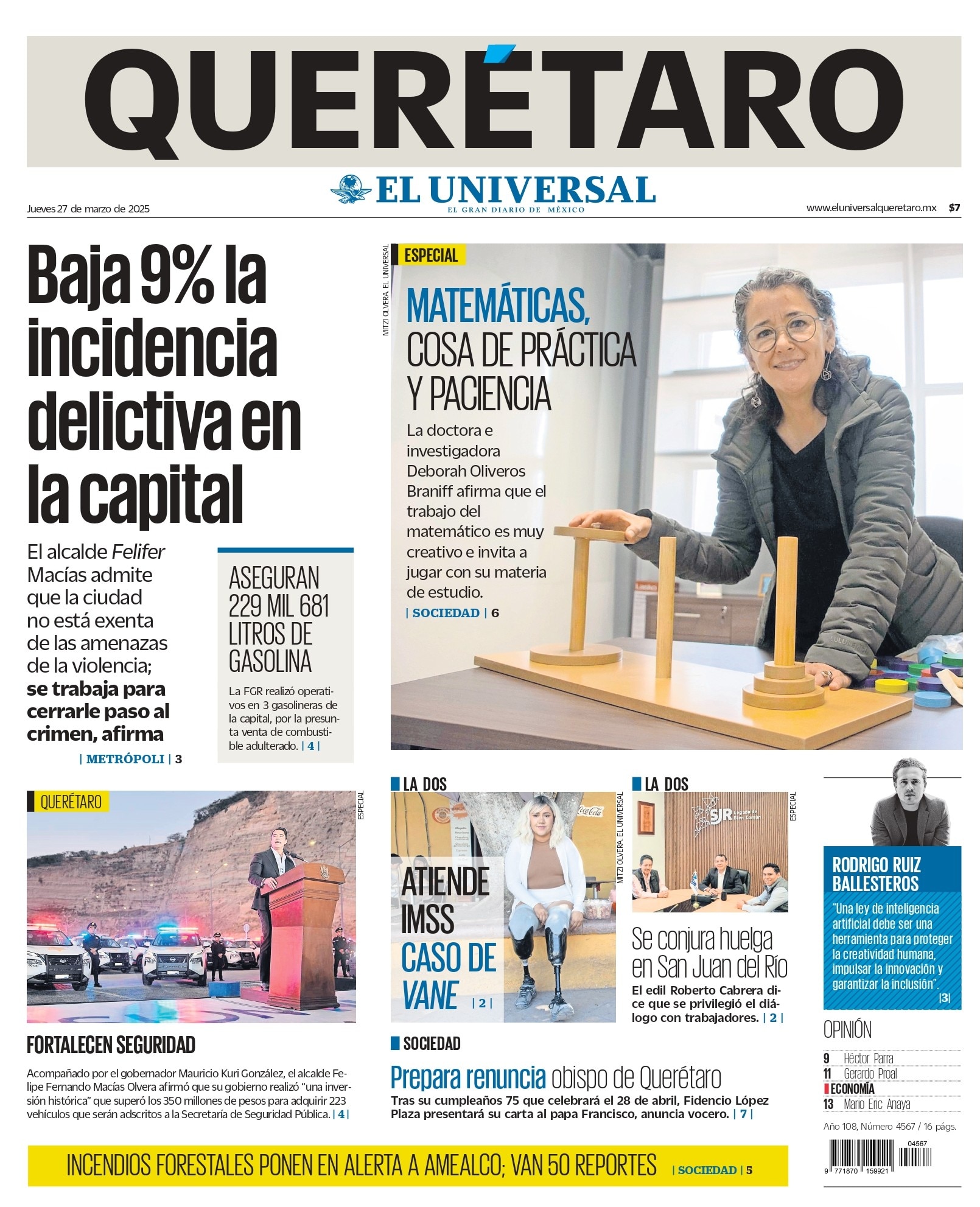 Portada 27 de marzo de 2025