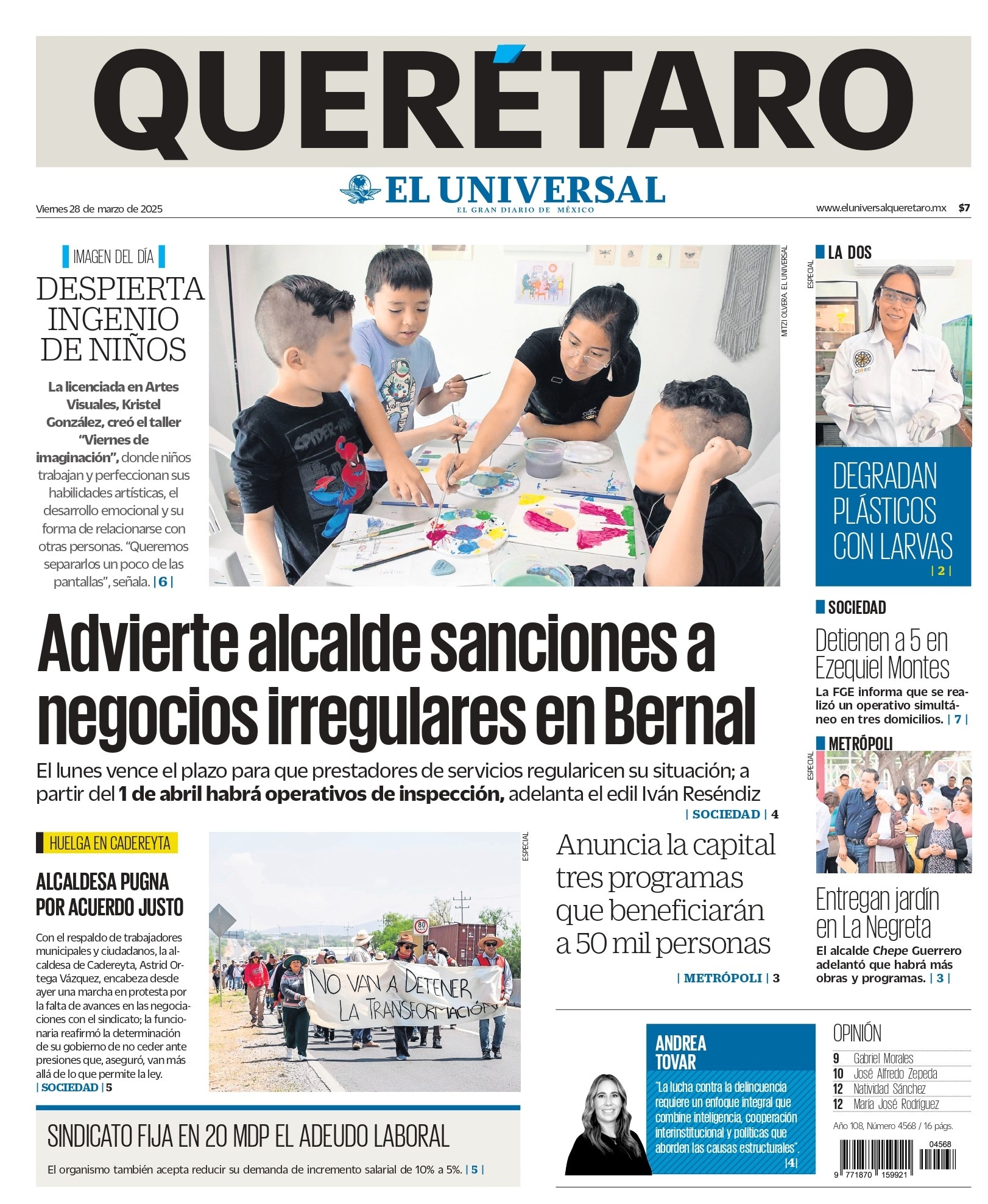 Portada 28 de marzo de 2025