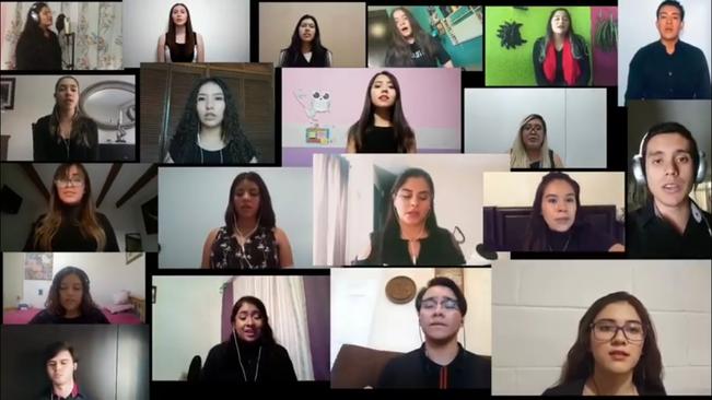 Un canto que resuena de manera virtual