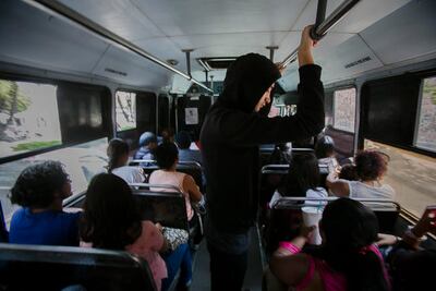 Odisea diaria en el transporte público