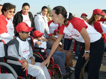 Gana Sandra Albarrán carrera infantil