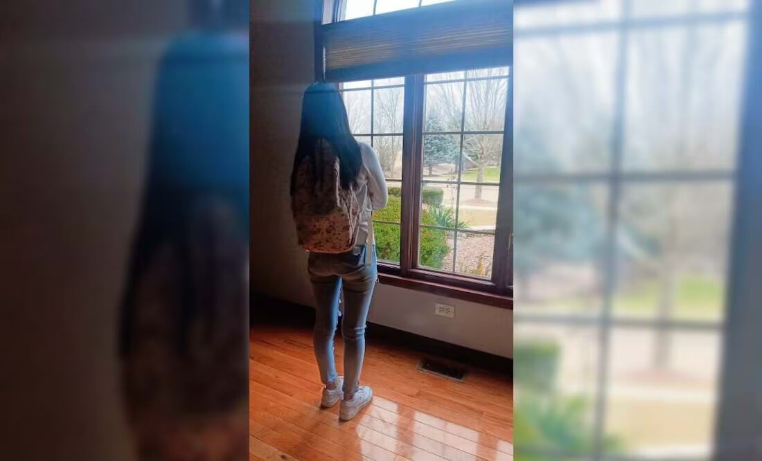 Karla señala que este año sus hijos ya no pueden salir a pasear y sólo van de su casa a la escuela, por temor de que los detenga el ICE. Foto: Especial