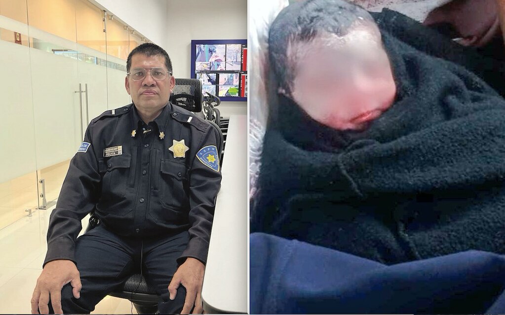 Don Gabriel, el policía héroe que atendió a una mujer en labor de parto en Querétaro