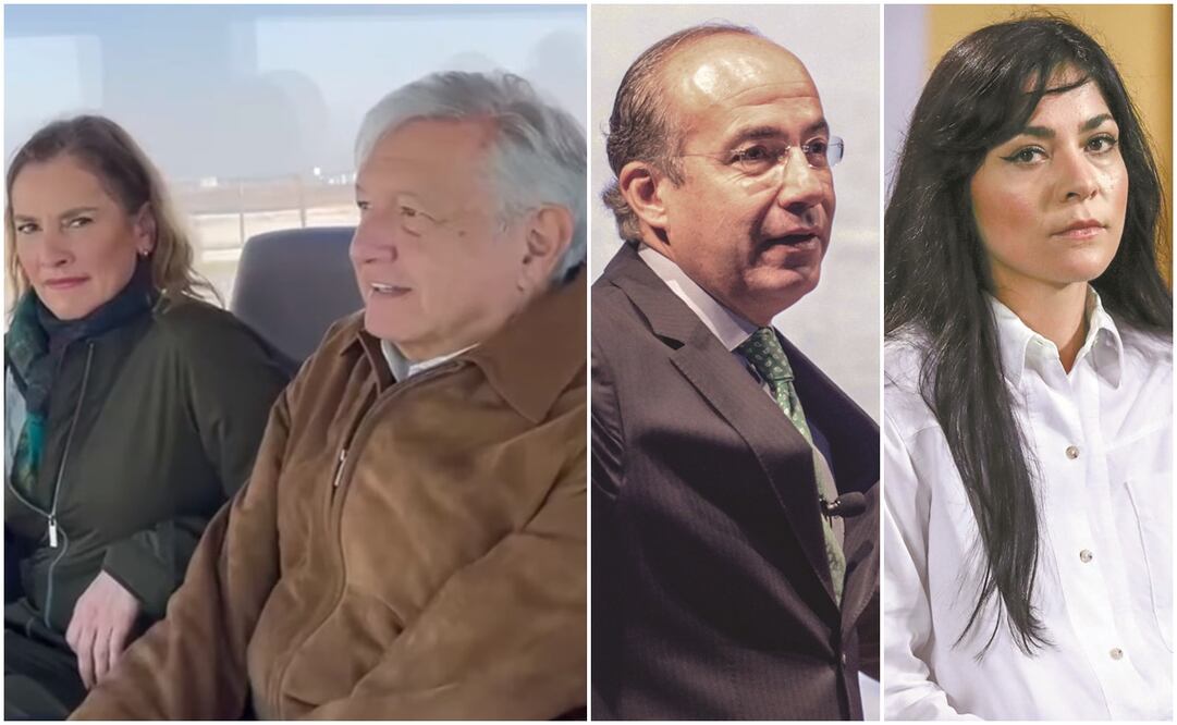 Calderón pide a “la señorita que no sabe leer” que desmienta “fake news” de AMLO en tren