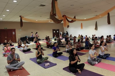 Relajación en  el Yoguifest