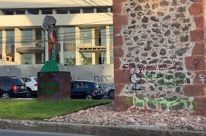 A semanas de marcha feminista, avanza 40% la limpia de Los Arcos