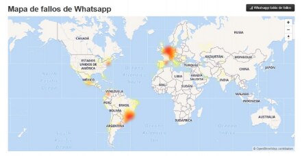 Usuarios reportan caída de WhatsApp
