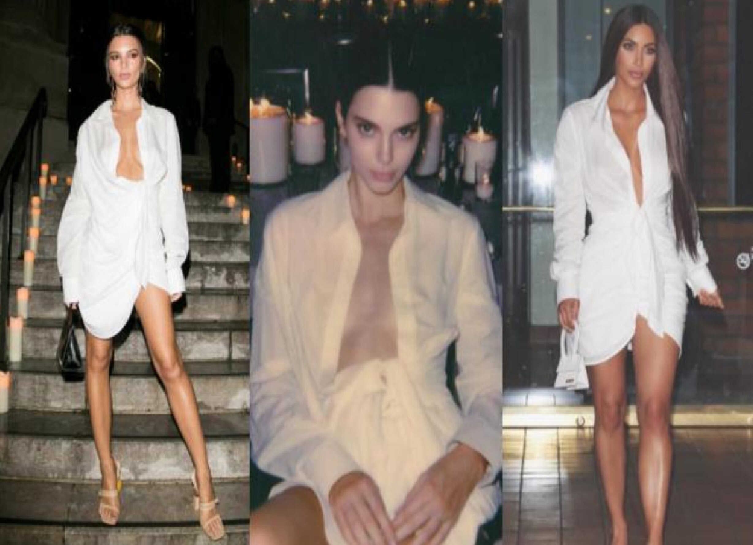 Kendall Jenner, Kim Kardashian y Emily Ratajkoswki incendian Instagram con el mismo escote