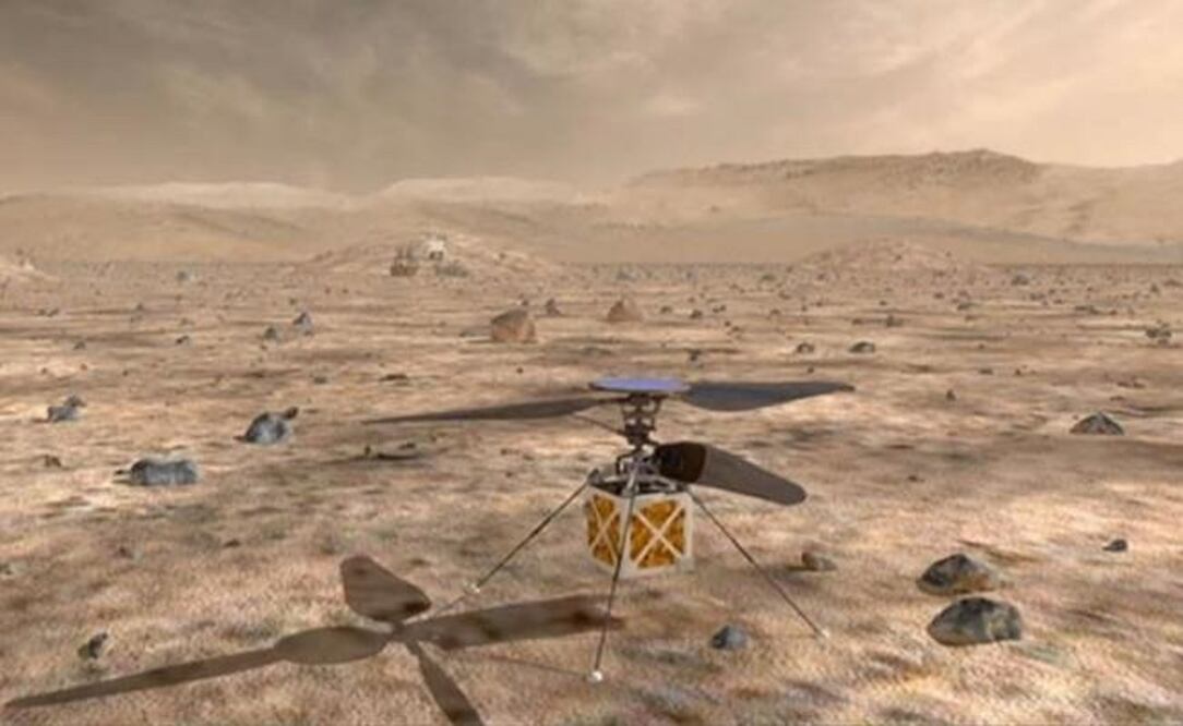 La NASA enviará un pequeño helicóptero autónomo a Marte. (FOTO: NASA)