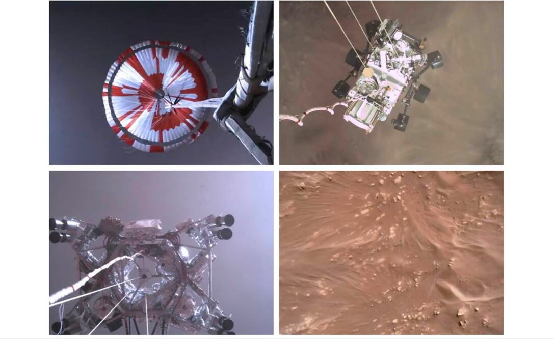 Divulgan primer video de la llegada del Perseverance a Marte