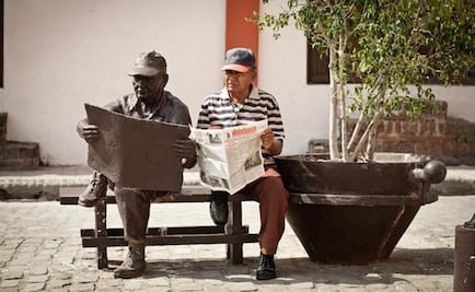 El taxista que se convirtió en "hombre estatua"