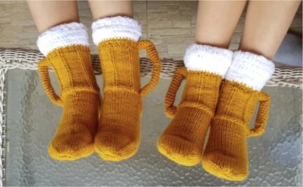 Viral: calcetines en forma de cerveza impactan redes sociales