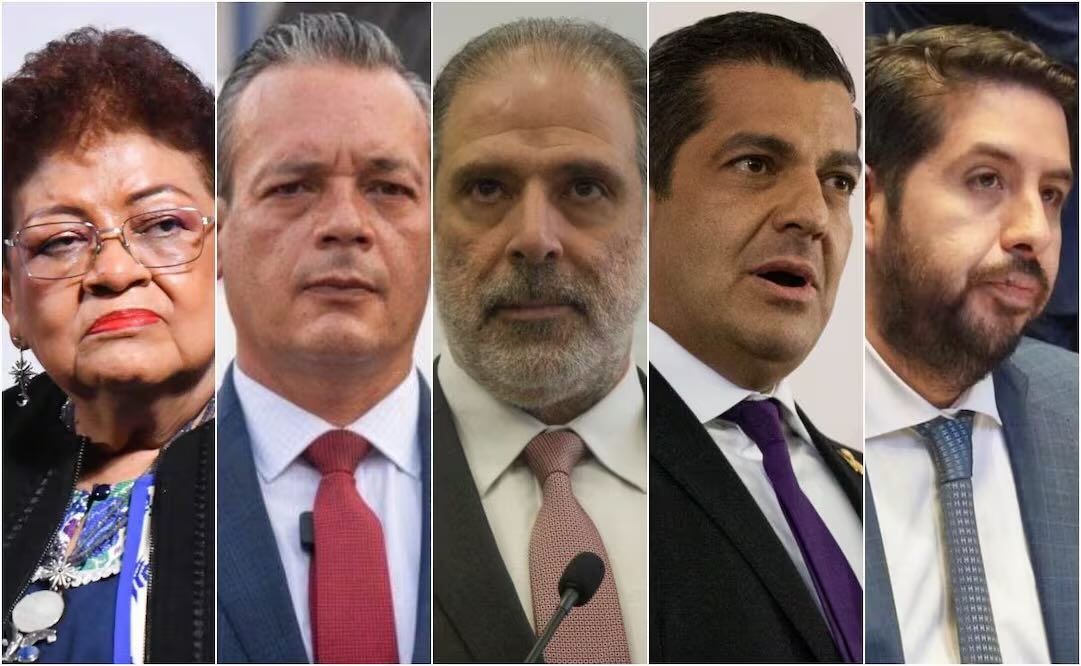 Ernestina Godoy, César Gutiérrez Priego, Jorge Nader Kuri, Ricardo Peralta Saucedo y Hamlet Almaguer, entre los 43 aspirantes a fiscal general de la República. Fotos: Cuartoscuro y Especiales