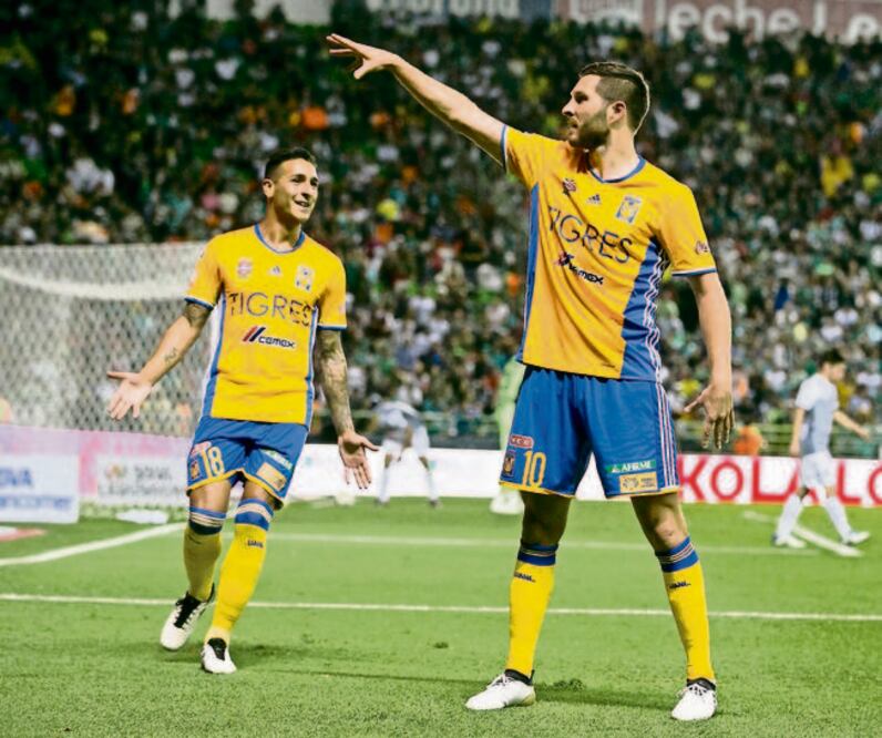 André-Pierre Gignac realizó una gran jugada para darle a los Tigres una valiosa ventaja para el de vuelta. FOTO: IMAGO7