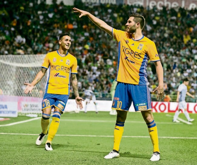 André-Pierre Gignac realizó una gran jugada para darle a los Tigres una valiosa ventaja para el de vuelta. FOTO: IMAGO7