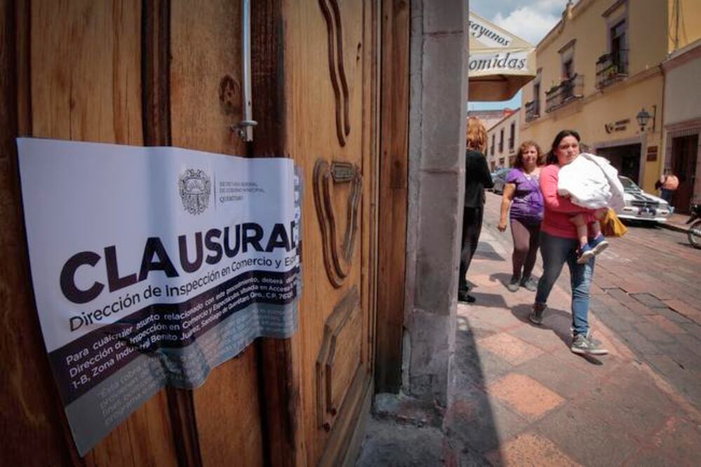 La Dirección de Inspección clausura comercios cuando no cuentan con licencia de funcionamiento actualizada, que es negada en caso de que incumplan con el reglamento de Protección Civil. (FOTO: VÍCTOR PICHARDO. EL UNIVERSAL)