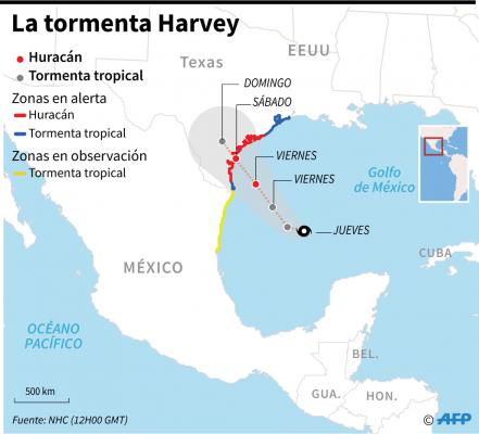 Tormenta Harvey podría convertirse en huracán