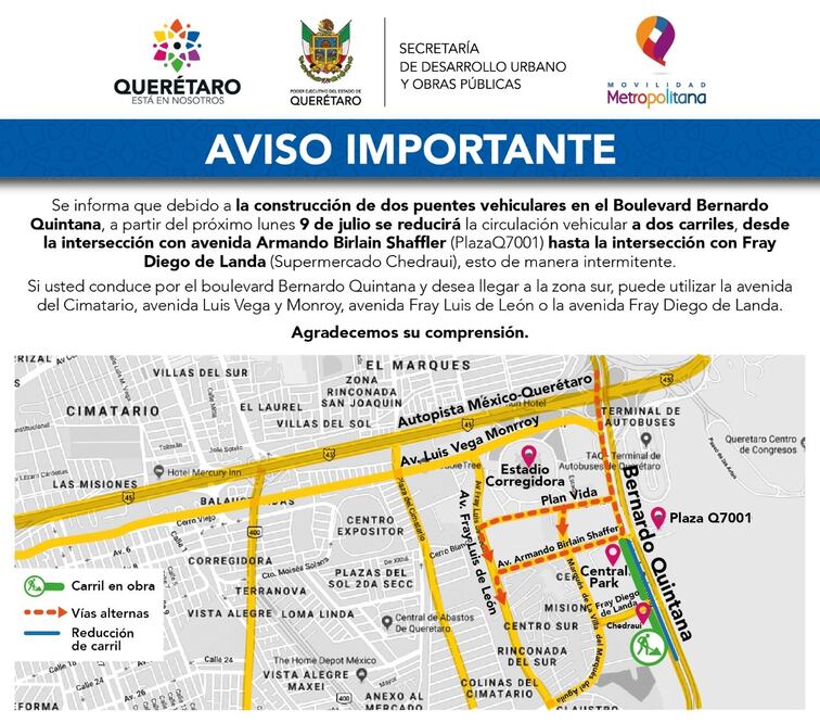 Avance: Inician la construcción de dos puentes en BBQ