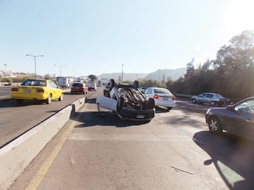 Tres accidentes desquician vías