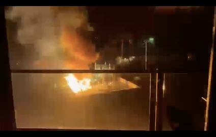 Se incendia planta de electricidad en Juriquilla