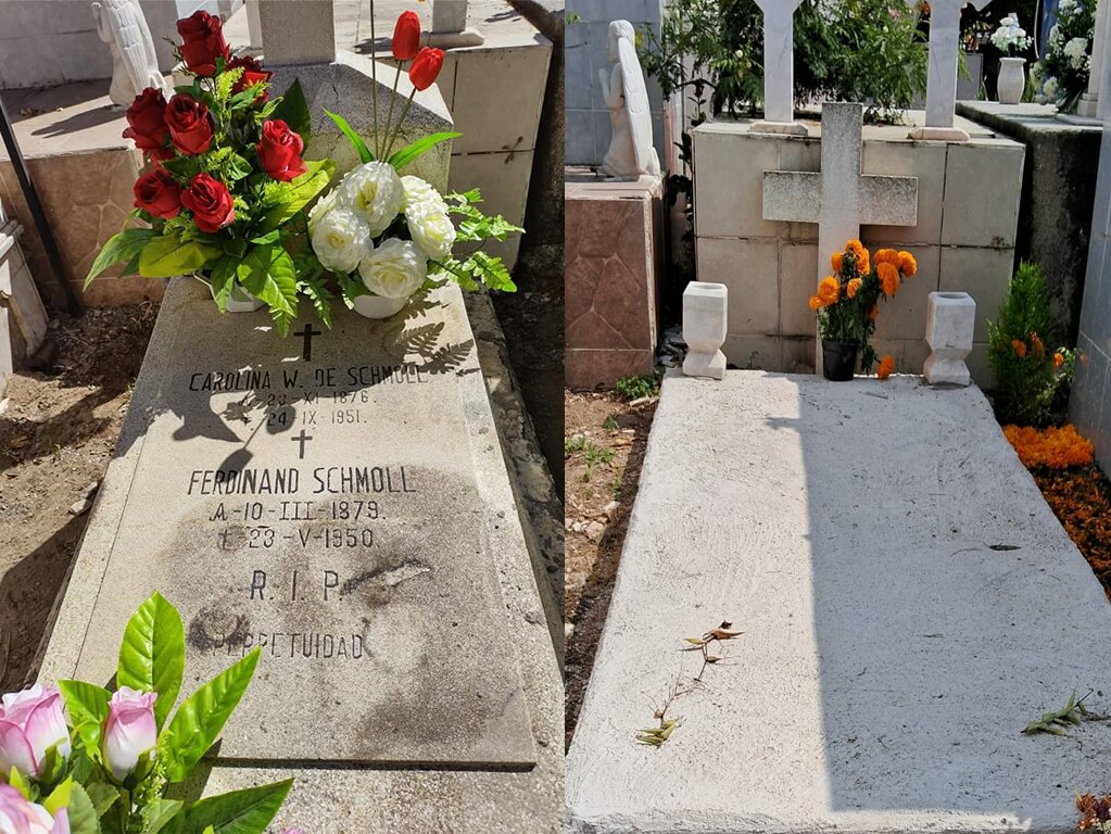 Profanan tumba de Fernando Schmoll